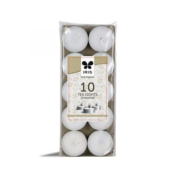 IRIS 10 Tea Lights Unscented IRIS 10 Tea Lights Unscented