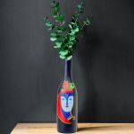 Decorative Wooden Dry Flower Vase Bottle Decorative Wooden Dry Flower Vase Bottle